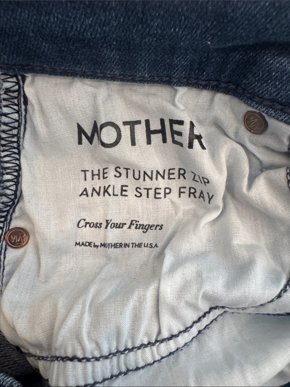 MOTHER The Stunner Zip Ankle Step Fray Jeans - Picture 5 of 5